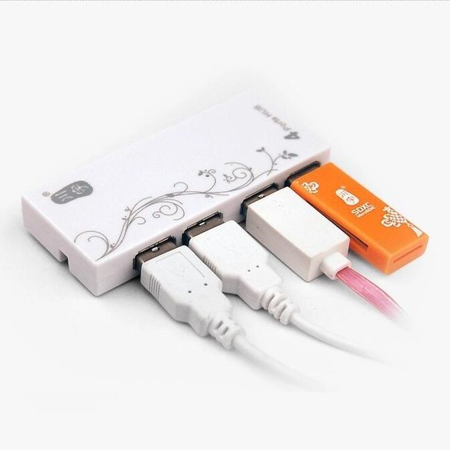 Hi-Speed USB čvorište s četiri utora - 3 boje 1