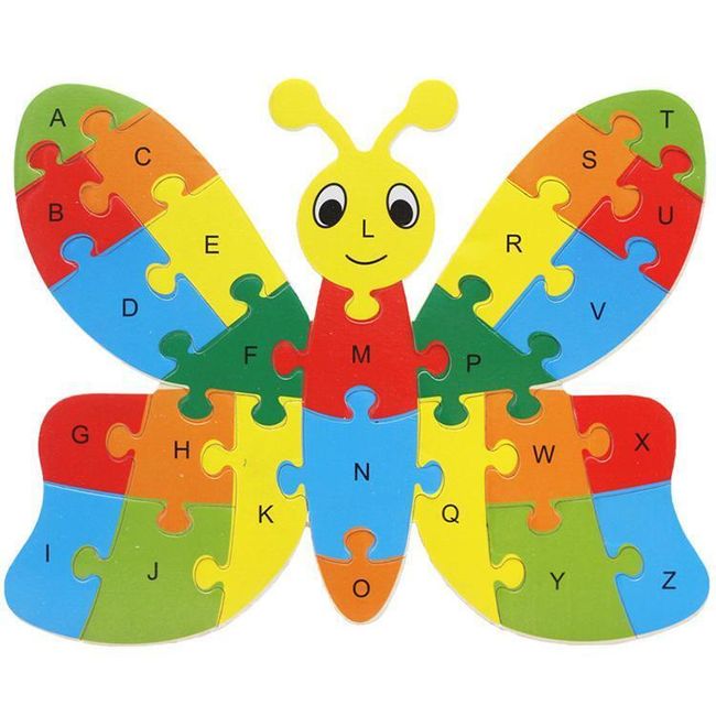 Drewniane puzzle do składania dla dzieci - 5 wariantów 1