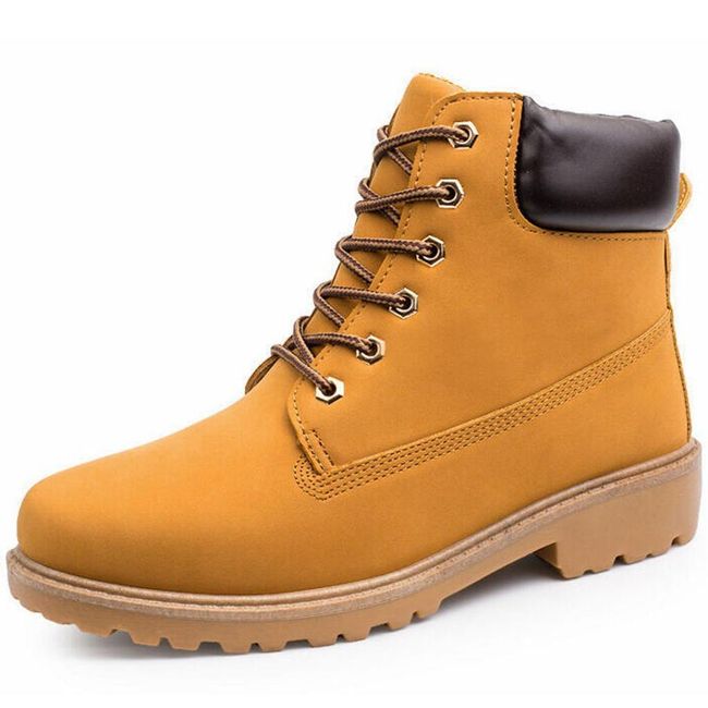 Unisex kotníkové zimní boty - 5 barev Žlutá - 45, Velikosti OBUV: ZO_236613-45 1