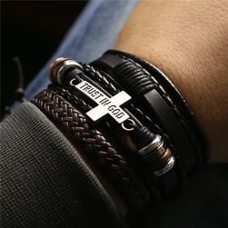 Men's bracelet set Trust In God