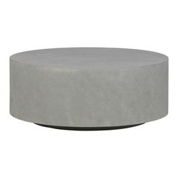 Kavna mizica iz sive gline iz vlaken Dean, O 80 cm ZO_98-1E1418