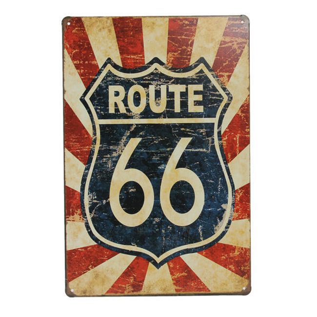 Afiș metalic Route 66 1