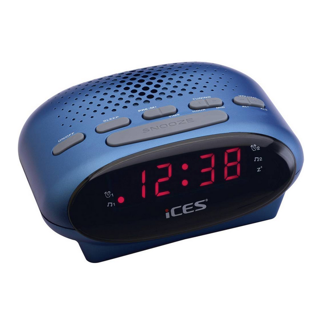 ICR - 210 radio cu ceas FM albastru ZO_9968-M2453 1