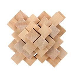 Dřevěné 3D puzzle - hlavolam 24 kusů