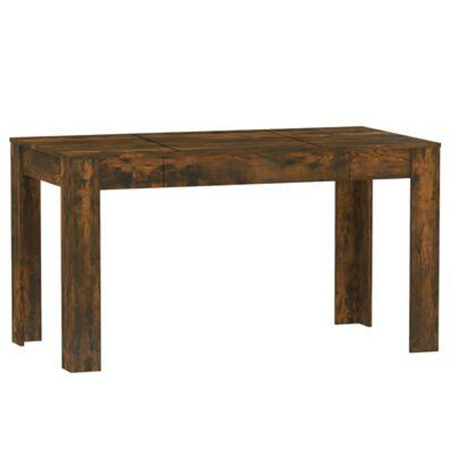Blagovaonski stol dimljeni hrast 140 x 74,5 x 76 cm kompozitno drvo ZO_815198 1