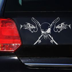 Rybářská samolepka na auto