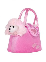 Детска плюшена играчка - Куче в чанта RW_26717