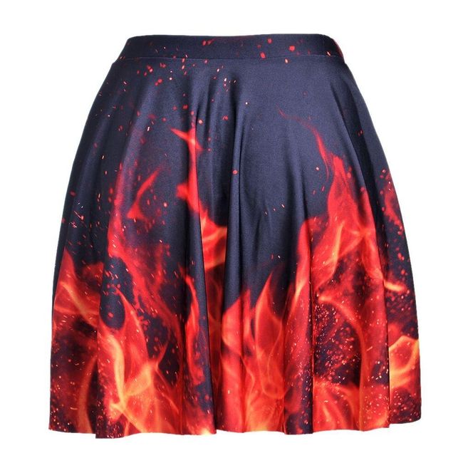 Sukňa s motívom plameňa 1