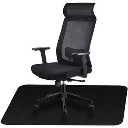 Szőnyegbetét irodai székhez 120x90 cm, fekete ZO_239584