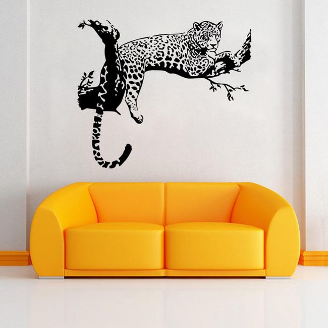 Leopardí samolepka na zeď 1