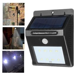 Lumina solara LED cu senzor de miscare pentru exterior