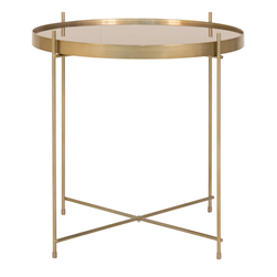 Okrągły stolik kawowy w kolorze złotym ø 48 cm Venezia ZO_212906