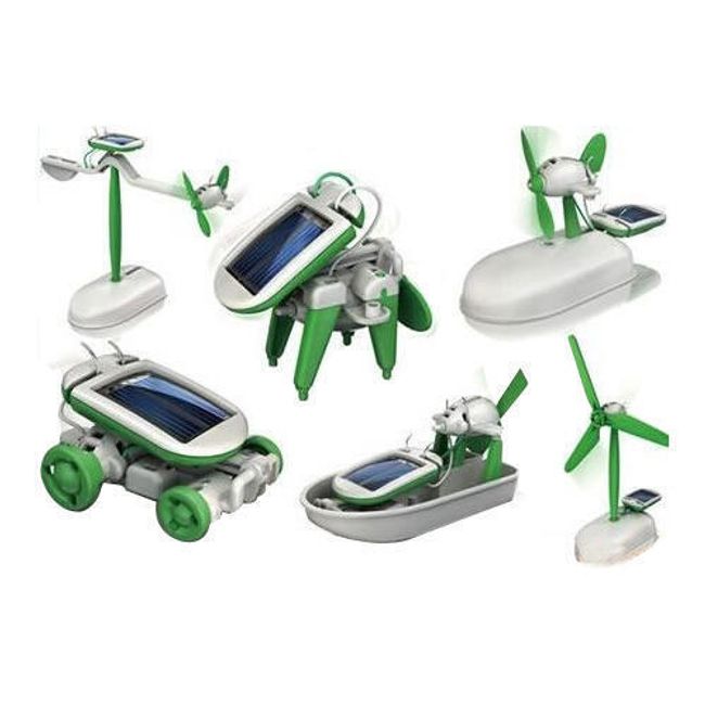 Solar bot 6 v 1 - interaktivní hračka na solární pohon 1
