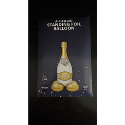 XXL fóliový balónek | Láhev šampaňského | Šťastný nový rok | 86 cm ZO_272930