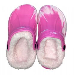 Kapcie dziecięce - różowy, Rozmiary butów: ZO_259601-33