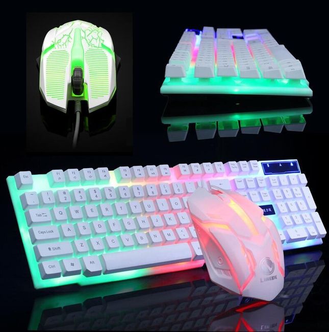 LED gaming keyboard with a mouse Rayn 1