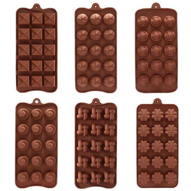 Silikonová forma na čokoládové bonbony - výběr ze 6 vzorů 1