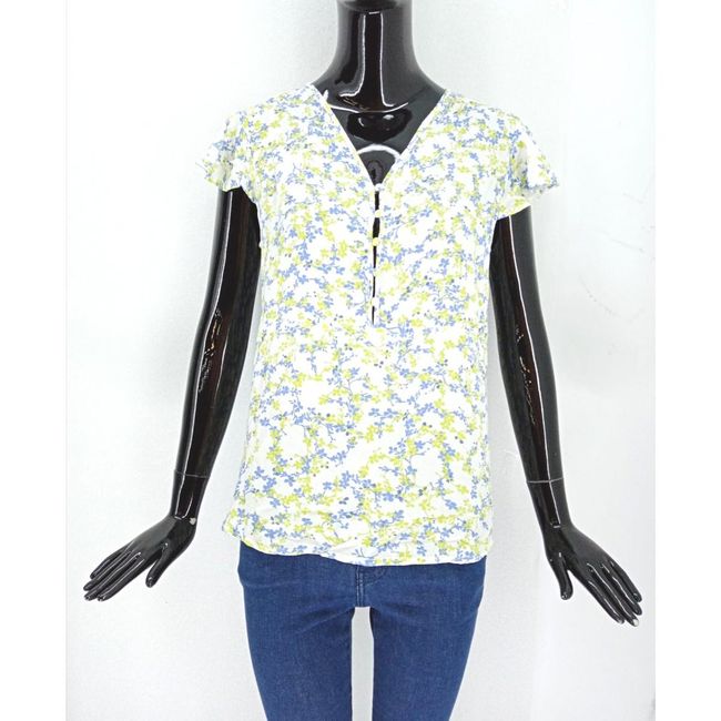 Ženska bluza - bela z vzorcem, velikosti XS - XXL: ZO_e32dcdee-2857-11ed-9cae-0cc47a6c9c84 1