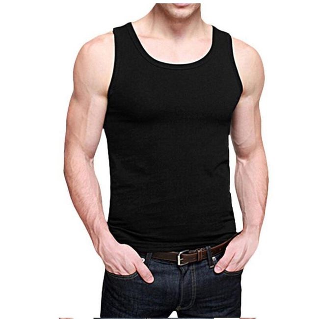Muška pamučna majica bez rukava za ljeto - 6 boja / 6 veličina 1
