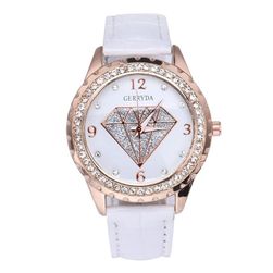 Dámské hodinky s diamantem - 4 barvy
