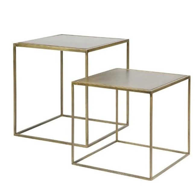 Sada 2 odkladacích stolíkov BePureHome Metallic ZO_283075 1