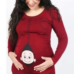 Těhotenské tričko Nicolette - velikost 6, Velikosti XS - XXL: ZO_226542-2XL
