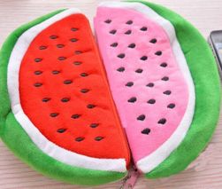 Plüss táska szelet görögdinnye formájában