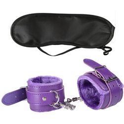 Handcuffs and eye cover mask set PM657
