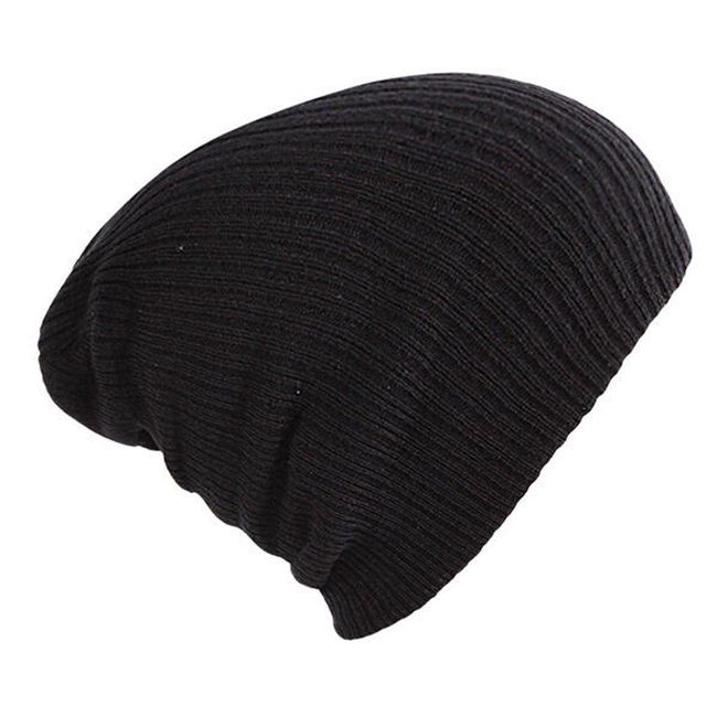 Dzianinowa czapka zimowa unisex czarna ZO_ST00678 1