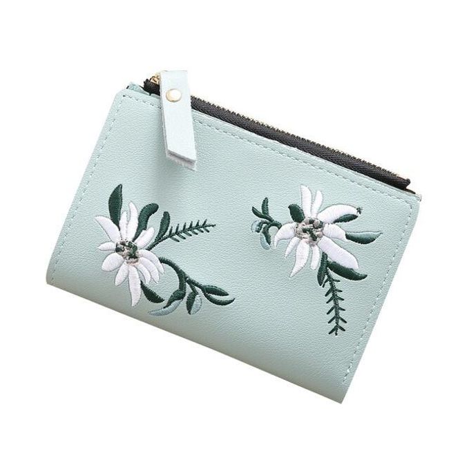 Dámska peňaženka s kvetinami - 5 variantov 1