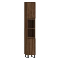 Koupelnová skříňka hnědý dub 30 x 30 x 190 cm kompozitní dřevo ZO_831547