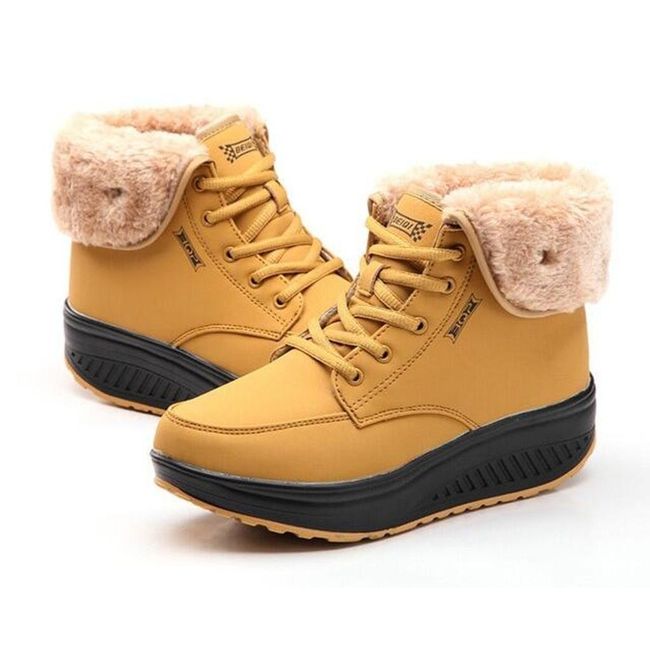 Zimné topánky Maci - 3 farby Žltá - 37, Veľkosti obuvi: ZO_228837-38 1