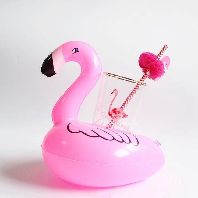 Inflatable flamingo - drink holder BN64 1