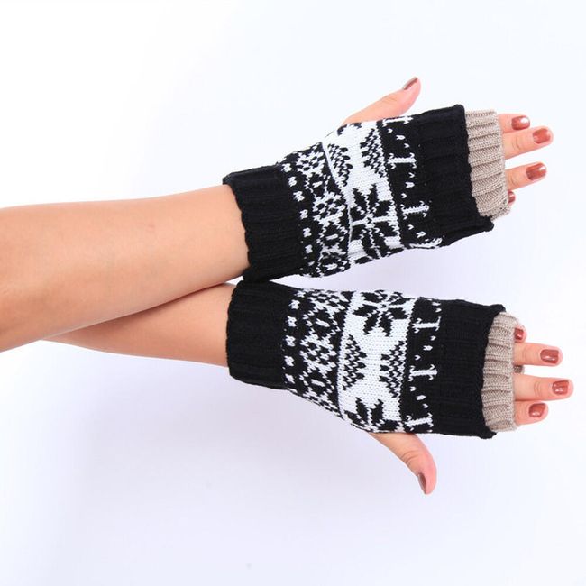 Зимни ръкавици без пръсти - дамски 1