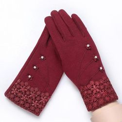 Дамски ръкавици с цветя