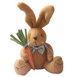 Плюшен заек с морков