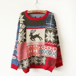 Barevný vánoční svetr