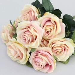Букет от изкуствени рози - 9 цвята