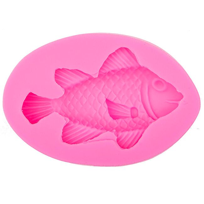 Силиконова форма - 3D риба 1