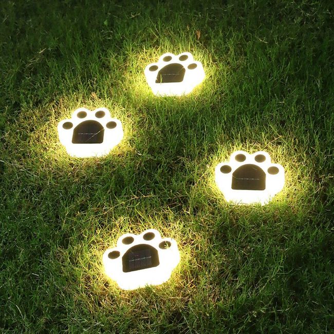 LED napelemes kerti díszítés Paw 1