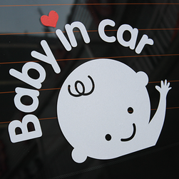 Baby in car - разкошен стикер за автомобил