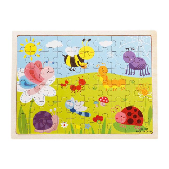 Dřevěné puzzle pro děti - 8 variant 1