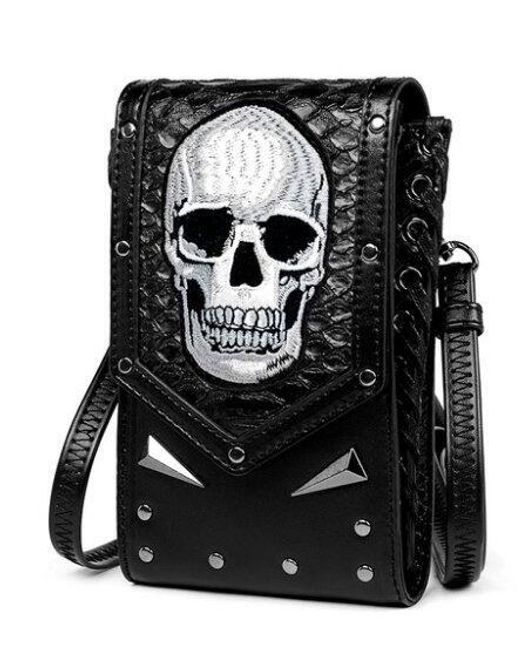 Outdoor skull locomotive bag mobile phone bag EP_YL055 1