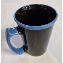 Cană din ceramică neagră și albastră 300ml ZO_600552-600549