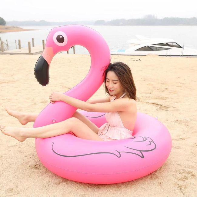 Napihljiv vodni flamingo - 2 velikosti 1