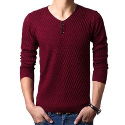 Pánský svetr s knoflíčky - 4 barvy