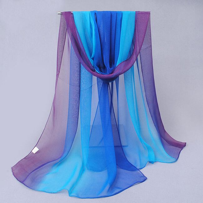 Šifonový průhledný šátek - různé barvy 1