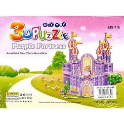 3D puzzle DIY TOY - Bíbor erőd - Lila erőd ZO_214460