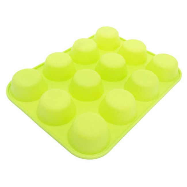 Silikonová forma na 12 muffinů - 3 barvy 1