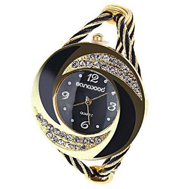 Dámske náramkové hodinky v originálnom dizajne - na výber z 5 farieb 1